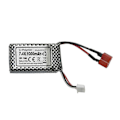 Pikkukuva 1 / 4: Flyhal FC600 HBX 16890A 1/16 RC-auton varaosa 7.4V 1000mAh 25C T-liitin Lipo-akku Ajoneuvomallien osat