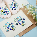 Miniatyrbillede 4 af 5: 28 stk. Skocharms, (02) Krystaldiamant Sko Dekoration Charms til