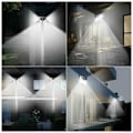 Miniatyrbild 1 av 4: 2-pack solbelysning med rörelsesensor 100LED fyrkantig