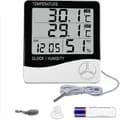 Digital Hygrometer Termometer, Inomhus Utomhus Temperatur Luftfuktighetsmätare, Hemmakontor Temperatur