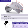 Miniatyrbillede 1 af 5: Dame Visor, Åndbar Anti-UV Visor Kasketter med Tilbageklappelig B