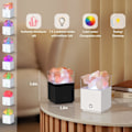 Miniatyrbilde 2 av 6: ##/Hvit projektor saltlampe nattlys 2 i 1##/
