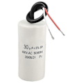 Miniatyrbillede 1 af 2: 2-trådet ledning 30uF 450VAC 50/60Hz CBB60 Motor Start Run Kondensator