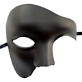 Miniatyrbild 2 av 5: (svart) Vintage Maskeradmask Fantom Operan Enögd Hal