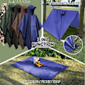 Miniatyrbillede 6 af 6: ##/Regnjakke til udendørs vandreture, tre-i-en poncho##/