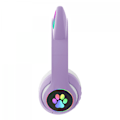 Miniatyrbillede 6 af 6: ##/Trådløse børnehovedtelefoner med LED-lys katteører og mikrofon Bluetooth##/