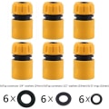 Miniatyrbild 1 av 5: 6-pack Snabbkoppling för slangände 1/2 tum Slangkoppling