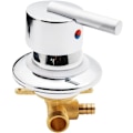 Miniatyrbillede 1 af 5: Bruseværelses Mixer Vandhane Varmt og Koldt Vand Blandingsventil G1/2\" Mixer Brusebad