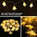 Miniatyrbild 5 av 5: Stjärnformade Ljuskedjor Batteridrivna 19.7FT 40 LED Fairy String L