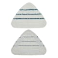 Miniatyrbillede 3 af 5: 3 stk. Dampmoppudskiftningspuder Trekant Vaskbar Klud Rengøring Gulv Mikrofiber Mopphovedpude Damp