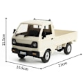 Miniatyrbillede 2 af 5: D12 Mini 1/16 2WD RC Bil Simulations Drift Klatre Lastbil LED Lys On-Road 130 Motor Passer til D12 til Legetøj