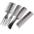 Miniatyrbillede 4 af 5: 2 stk. 10 Anti-statisk Sort Plastikkam til Salon Hårstyling