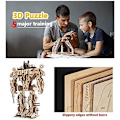 Miniatyrbild 3 av 6: ##/3D Träpussel Robotmodell Träpussel för Barn och Vuxna##/