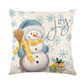 Miniatyrbillede 4 af 6: ##/(4 styk) 4 styk linned firkantede pudebetræk til julebed sofa##/