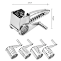 Miniatyrbilde 3 av 5: ##/Osteskriver i rustfritt stål med 4 trommelblad##/