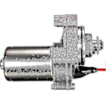 Miniatyrbilde 3 av 3: Elektrisk startmotorfeste 3 bolter 50cc 70cc 90cc 110cc Passer til 4-takts ATV Quad Pit