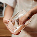 Miniatyrbilde 4 av 5: Vakuumforseglet krukke for kaffebønner, lufttett matoppbevaringsbeholder, klare glasskrukker for hjemmet, fuktsikker luftuttrekksbeholder 900ML