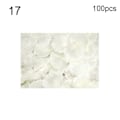 Miniatyrbilde 1 av 5: 100 stk. Fake Blomster Romantiske Fargerike Stoff Kunstige Roseblomstblader til Bryllup 17