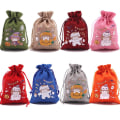 Miniatyrbillede 3 af 4: 50 Pak (15 x 20 cm) Juteposer Halloween Trick Or Treat Jute