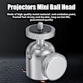 Miniatyrbild 3 av 5: Mini Kulled i Aluminiumlegering 360 Graders Roterbar 1/4 3/8-tums Skruv Metall LED Videolampa Mobiltelefon DSLR Kamera Monopod Stativ Huvudfäste Adapter C 1 4inch