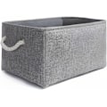 Miniatyrbillede 2 af 5: Foldbar Opbevaringsboks (36CM*26CM*16CM) Tyk Canvas med Tovhåndtag