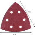 Miniatyrbilde 1 av 5: Sett med 72 delta slipe-trekanter - 6 hull - 93 x 93 x 93 mm -