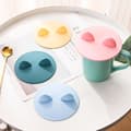 ##/4-pack Silikon Mugglock Cartoon Mugglock Silikon Mugglock Dammskydd Återanvändbar Silikon Tätningslock för Drycker i Kaffe Mugg##/