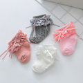 Miniatyrbild 1 av 6: ##/4 Par Babyflickor Spetsstrumpor med Volanger för Dop##/