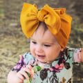 Pikkukuva 4 / 5: 5 kpl vauvan turban-setti (vaaleanpunainen, vaaleanpunainen, violetti, keltainen, punainen) syntymähattu solmi