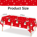 Pikkukuva 1 / 5: Joulupukki-Lumimies Syntymäpäiväjuhlat Kertakäyttöinen 137*274cm Pöytäliina