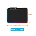 Miniatyrbillede 1 af 5: (Sort, 300*250*4mm) Ekstra Stor RGB Gaming Mousepad - Skridsikker