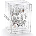Miniatyrbillede 1 af 3: Akryl Øreringeholder Øreringe Display Stand Opbevaring Øreringeholder