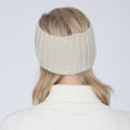 Miniatyrbilde 4 av 4: /#/Hvit strikket pannebånd for kvinner høst og vinter/#/
