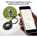 Miniatyrbillede 4 af 5: 4-delt AirTag-holder med nøglering, silikoneetui til AirTag wi