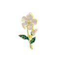 Miniatyrbild 1 av 5: /#/vit blomma brosch för kvinnor/#/
