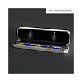 Miniatyrbillede 2 af 4: En (hvid, ca. 23,4*6*3,2 cm) LED smykkeskrin med lys, bh
