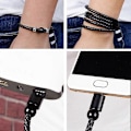 Miniatyrbild 5 av 5: Flätat armband i konstläder Micro USB Type-C Laddningskabel Data Synk Sladd Micro USB