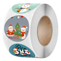 Miniatyrbillede 2 af 5: 🎄 Julemærker til gaveindpakning - Nyttårsdekoration, lykønskningskort, slikposer - Stickersqy1652-100stk 🎄