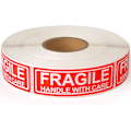 Miniatyrbilde 1 av 4: Fragile - håndter med forsiktighet - Fraktklistremerker - 1&quot; x 3&quot; - 500 etiketter per rull