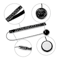 Miniatyrbilde 4 av 5: 5 stk. Linsebeskyttelsesdeksel Anti-tapt Tau, Universell Dslr Slr Kamera Anti-tapt Linsebeskyttelsesdeksel Holder Lanyard Stropp Forebygge Tap