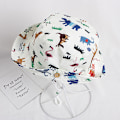 Miniatyrbillede 3 af 5: 52cm - Børnebabyhat Anti-UV Solhat Dyreprint Bomuld Fol