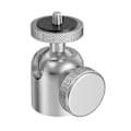 Miniatyrbild 1 av 5: Mini Kulled i Aluminiumlegering 360 Graders Roterbar 1/4 3/8-tums Skruv Metall LED Videolampa Mobiltelefon DSLR Kamera Monopod Stativ Huvudfäste Adapter C 1 4inch