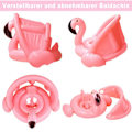 Miniatyrbillede 2 af 3: ##/Svømme ring Flamingo baby svømmehjælp - oppustelig (sæt, 1* Flamingo svømme ring)##/