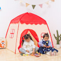 Miniatyrbilde 3 av 3: ##/130 x 100 x 130 cm, stor, leketelt tipi telt for barn, prin##/