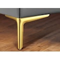 Miniatyrbillede 4 af 5: Sæt af 4, guld 12 cm trekantede med guld fødder, elektroplettering