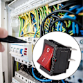 Miniatyrbillede 4 af 5: Rød lysende 4-benet DPST ON/OFF snap-in vippekontakt 16A 20A 250V AC