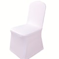 Miniatyrbild 4 av 6: ##/Paket Vita Stolsöverdrag Matstolsöverdrag Spandex Stolsöverdrag för Vardagsrum - Universal Matstolsöverdrag Skydd för Bröllop##/