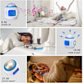 Miniatyrbillede 4 af 5: ##/LED Musikalsk Stjerneprojektionsvækkeur med Kalender Termometer##/