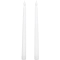 Pikkukuva 3 / 5: 2 Pakkaa Liekitöntä LED-Kynttilää (Kaikki Valkoinen), LED-Kartiomaiset Kynttilät, Paristokäyttöiset