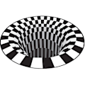 Pikkukuva 1 / 5: ##/Pearl Rare Vortex Illusion Matto, 3D Ansa-Painatusmatto, Syvä Hol##/